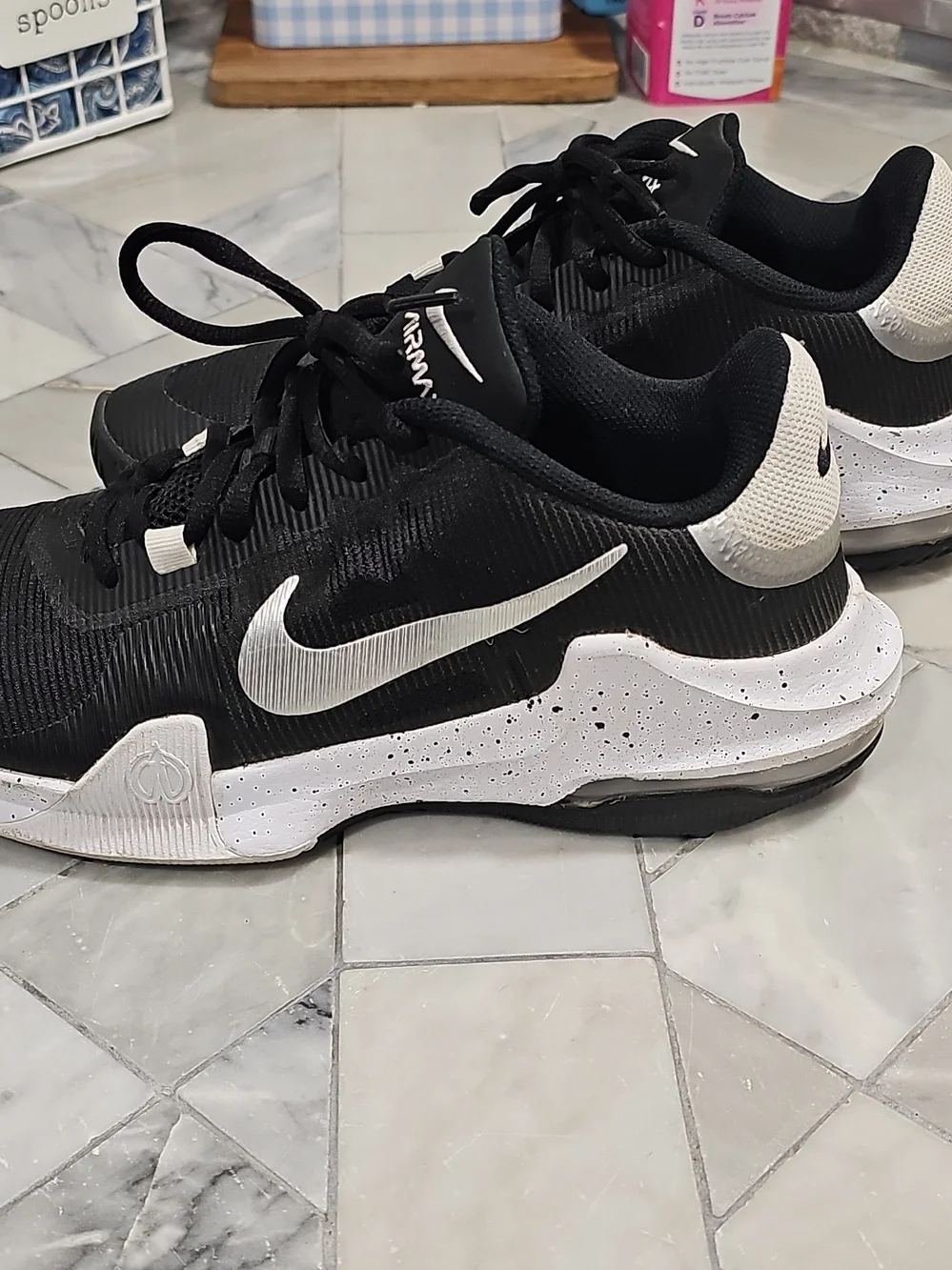 Nike AirMax Impact 4 Men’s Black and White Low-Top Athletic Sneakers
